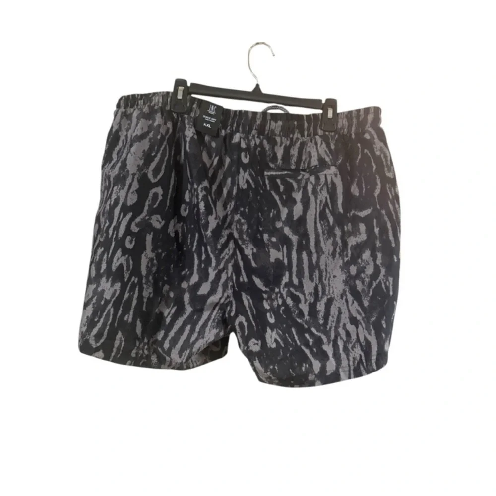 INC International Concepts Charcoal Patterned Swim Trunks